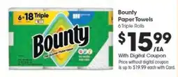 Kroger Bounty Paper Towels offer