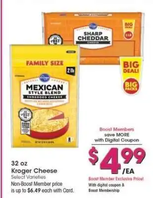 Kroger Kroger Cheese offer