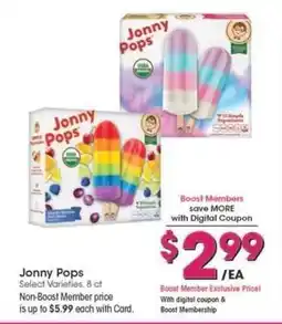 Kroger Jonny Pops offer