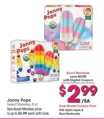 Kroger Jonny Pops offer