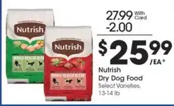 Kroger Nutrish Dry Dog Food offer