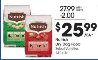 Kroger Nutrish Dry Dog Food offer
