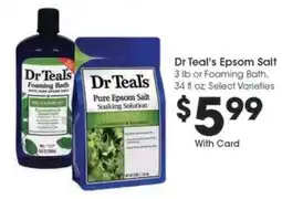 Kroger Dr Teal's Epsom Salt offer