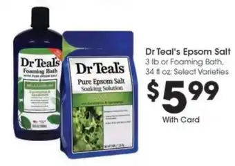 Kroger Dr Teal's Epsom Salt offer