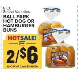 Food Lion Ball Park Hot Dog or Hamburger Buns offer
