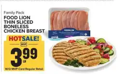 Food Lion Food Lion Thin Sliced Boneless Chicken Breast offer