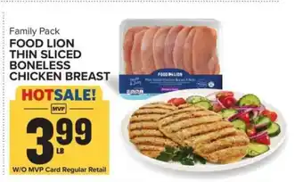 Food Lion Food Lion Thin Sliced Boneless Chicken Breast offer
