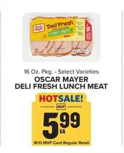 Food Lion Oscar Mayer Deli Fresh Lunch Meat offer