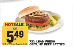 Food Lion 73% Lean Fresh Ground Beef Patties offer