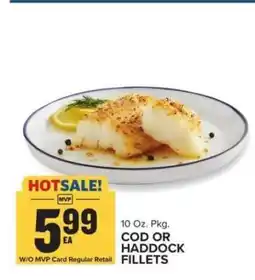Food Lion Cod or Haddock Fillets offer