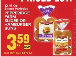 Food Lion Pepperidge Farm Slider or Hamburger Buns offer