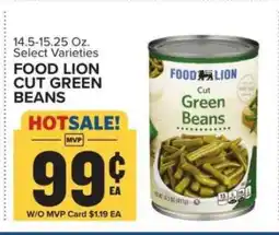 Food Lion FOOD LION CUT GREEN BEANS offer