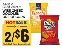 Food Lion Wise Cheez Doodles or Popcorn offer