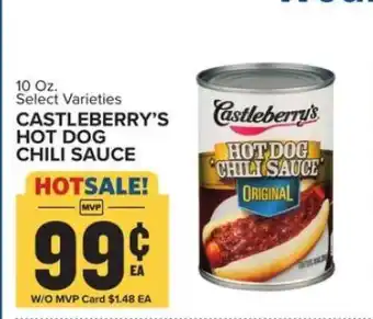 Food Lion Castleberry’s Hot Dog Chili Sauce offer