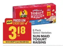 Food Lion SUN-MAID YOGURT RAISINS offer