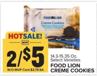 Food Lion FOOD LION CREME COOKIES offer