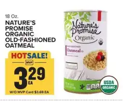 Food Lion Nature's Promise Organic Old-Fashioned Oatmeal offer