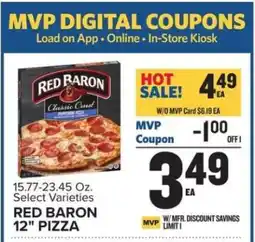 Food Lion Red Baron 12 Pizza offer