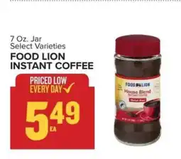 Food Lion FOOD LION INSTANT COFFEE offer
