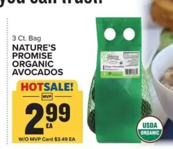 Food Lion Nature's Promise Organic Avocados offer