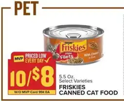 Food Lion Friskies Canned Cat Food offer