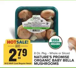 Food Lion Nature's Promise Organic Baby Bella Mushrooms offer
