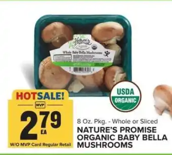 Food Lion Nature's Promise Organic Baby Bella Mushrooms offer