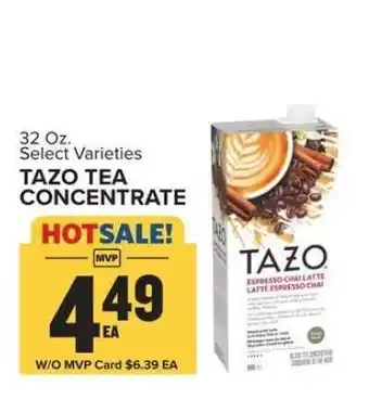 Food Lion Tazo Tea Concentrate offer