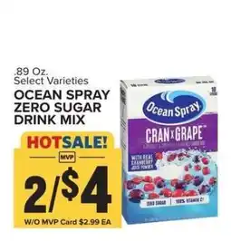 Food Lion Ocean Spray Zero Sugar Drink Mix offer