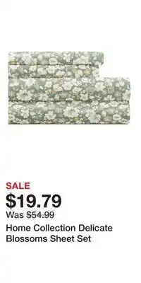 Kohl's Home Collection Delicate Blossoms Sheet Set offer
