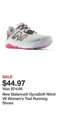 Kohl's New Balance DynaSoft Nitrel V6 Women's Trail Running Shoes offer