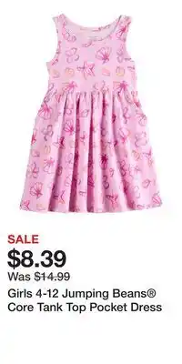 Kohl's Girls 4-12 Jumping Beans Core Tank Top Pocket Dress offer