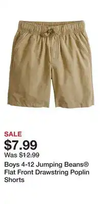 Kohl's Boys 4-12 Jumping Beans Flat Front Drawstring Poplin Shorts offer