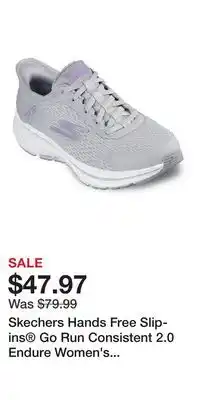 Kohl's Skechers Hands Free Slip-ins Go Run Consistent 2.0 Endure Women's Athletic Shoes offer