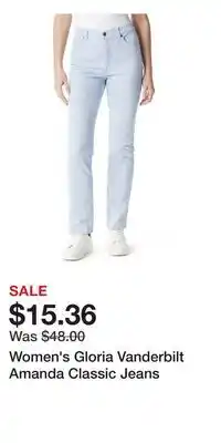 Kohl's Women's Gloria Vanderbilt Amanda Classic Jeans offer