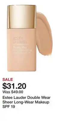 Kohl's Estee Lauder Double Wear Sheer Long-Wear Makeup SPF 19 offer