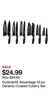 Kohl's Cuisinart Advantage 12-pc. Ceramic-Coated Cutlery Set offer