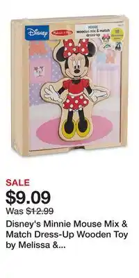 Kohl's Disney's Minnie Mouse Mix & Match Dress-Up Wooden Toy by Melissa & Doug offer