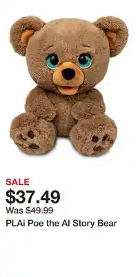 Kohl's PLAi Poe the AI Story Bear offer
