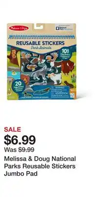 Kohl's Melissa & Doug National Parks Reusable Stickers Jumbo Pad offer