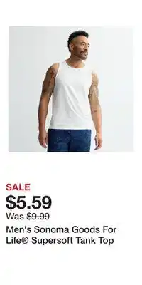Kohl's Men's Sonoma Goods For Life Supersoft Tank Top offer