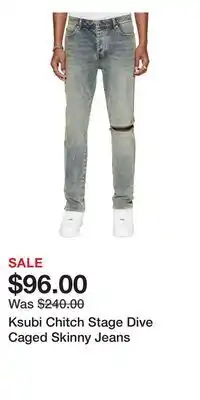 Nordstrom Ksubi Chitch Stage Dive Caged Skinny Jeans offer