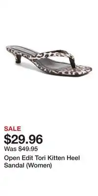 Nordstrom Open Edit Tori Kitten Heel Sandal (Women) offer