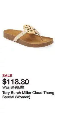 Nordstrom Tory Burch Miller Cloud Thong Sandal (Women) offer