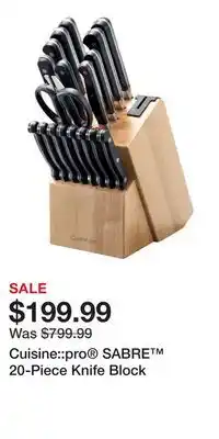 Nordstrom Cuisine::pro SABRE 20-Piece Knife Block offer