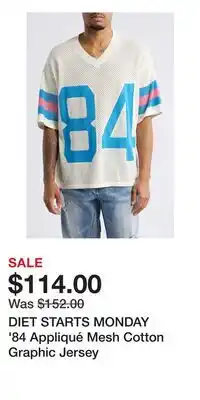 Nordstrom DIET STARTS MONDAY '84 Appliqué Mesh Cotton Graphic Jersey offer