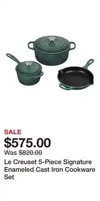 Nordstrom Le Creuset 5-Piece Signature Enameled Cast Iron Cookware Set offer