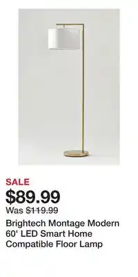 Nordstrom Brightech Montage Modern 60' LED Smart Home Compatible Floor Lamp offer