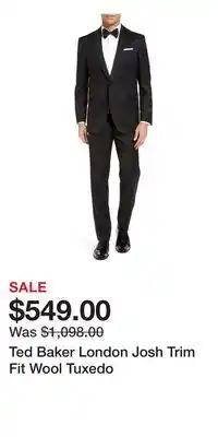 Nordstrom Ted Baker London Josh Trim Fit Wool Tuxedo offer