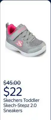 Walmart Skechers Toddler Girls Skech-Stepz 2.0 Easy Peasy Athletic Sneakers offer